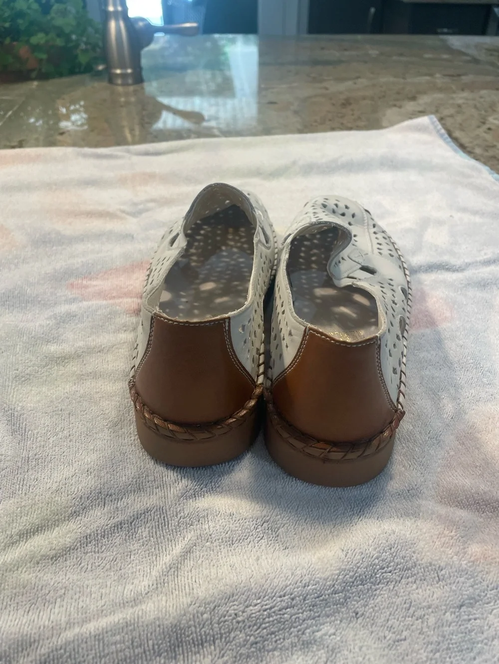 Rieker Anti-Stress perforated leather slip-on loafers - 8.5